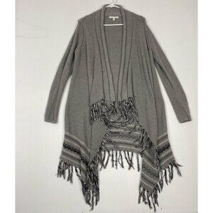 Cabi Style 974 Prairie Wrap Open Front Cardigan Sweater With Fringe Size XS